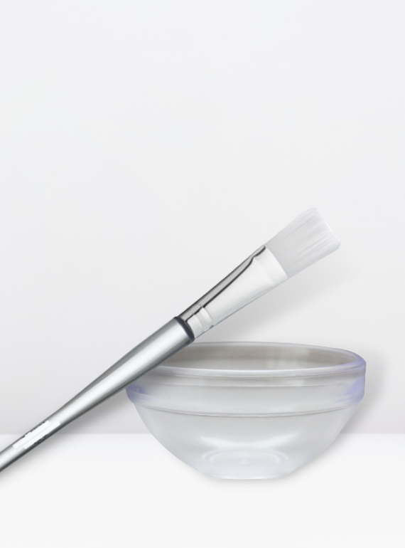 brush and bowl